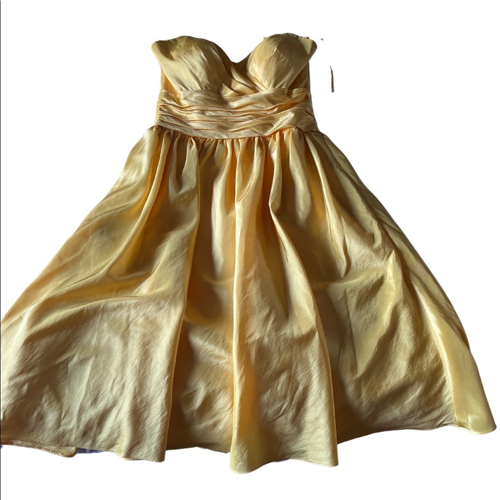 Vintage Style Yellow Party Dress